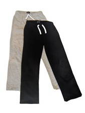 Children's Place Boys 10/12 Large Sweatpants Black Gray Qty 2