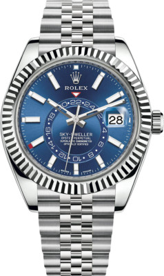 Rolex Sky-Dweller 336934 Silver Jubilee Bracelet with Silver Bezel