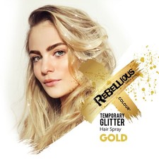 KarnevalsTeufel Metallic Haarspray Blau – Temporäre Haarfarbe, 100 Ml, Einfach Auswaschbar, Für Partys & Kostüme