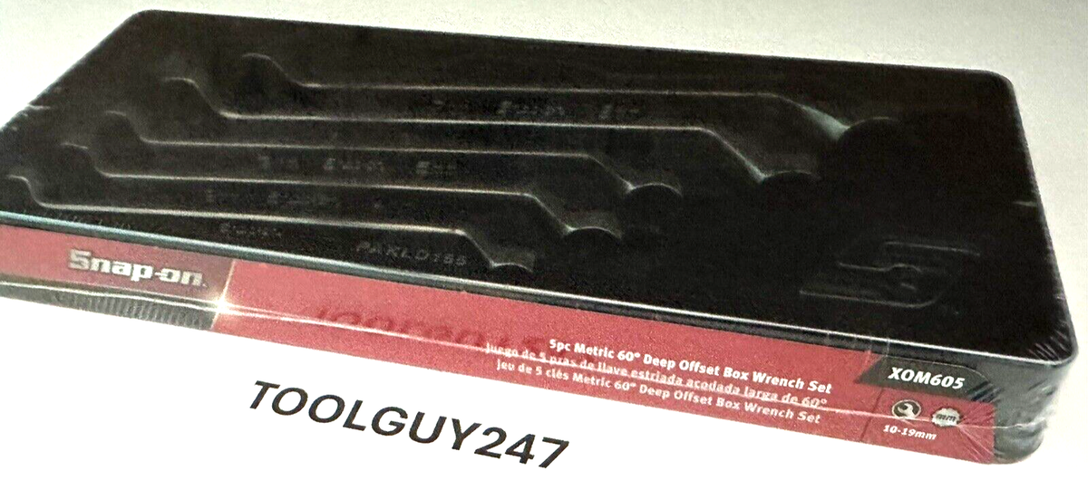 Sanon　0605 Snap on XOM605 Metric Offset Wrench Set 10 to 19mm 5 PICE GC