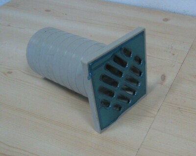Badablauf 100 x 100 mm mit Rahmen Edelstahl Dusch - Ablauf Bodenablauf K18/148