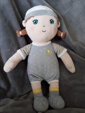 Aldi Little Town Timeless Toys Doll With Pigtails Soft Toy Plush Comforter 
