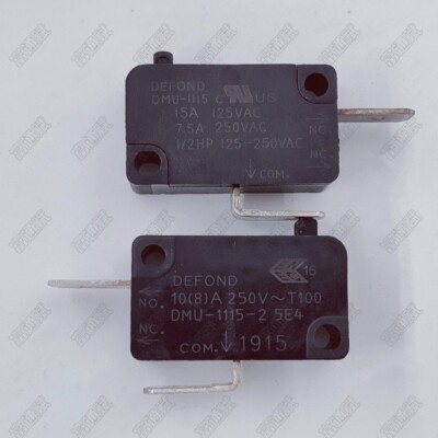 Defond DMU-1115-2 / DMU-1115 Micro Limit Switch 2 Pins No Lever Normally Open
