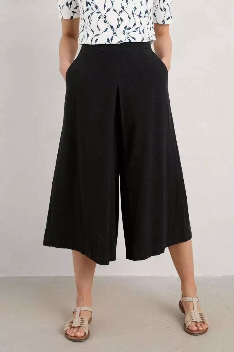 Petite wide top leg culottes