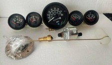 Gauges Kit- 85 Mm Speedometer 52 Mm Elec Temp Oil Fuel Volt Senders Blk Gauges Kit- 85 Mm Speedometer 52 Mm Elec Temp Oil Fuel Volt Senders Blk