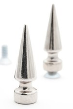 20 Tree Spikes 30mm tall screwback. Great for jackets, bracelets. StudsAndSpikes