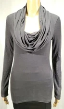 New Womens VS Moda International Gray Cowl Neck Long Sleeve Top - Size S - NWOT