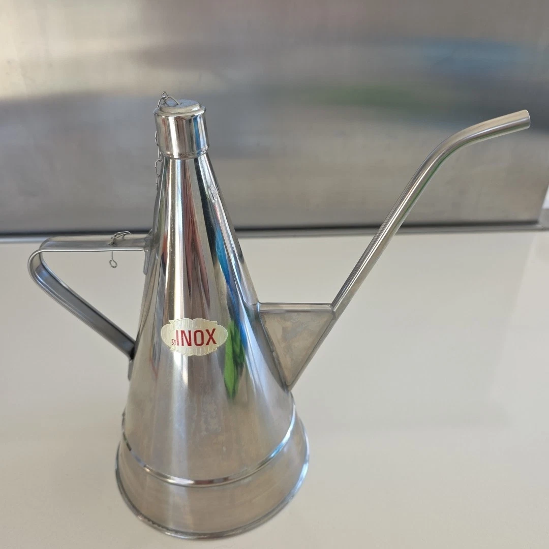 stainless steel olive oil dispenser or cruet
Opens in a new window or tab