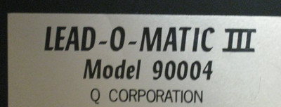 VINTAGE LEAD-O-MATIC III PRINTED CIRCUIT CARD TRIMMER INSTRUCTION MANUAL