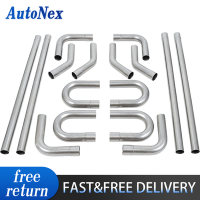 #ad 2 Inch Custom Exhaust Tubing Mandrel Bend Pipe Straight amp; U Bend Kit 16 Gauge $125.99