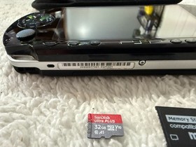 Sony PSP 1000 1001 US Handheld Black Console 32GB Memory Card Works Great!!