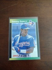 1989 Donruss Baseball's Best Sammy Sosa Rookie 16