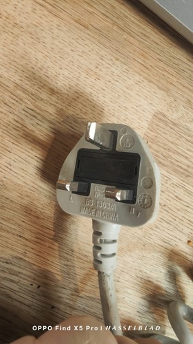 Linak, Hill-RomMains Power Cable To UK 3 Pin Plug Medical Bed. 2 holes + earth - Picture 2 of 5