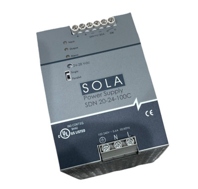  EMERSON Sola SDN 20-24-100C 100-240VAC 24VDC 20A Power Supply New Takeoff