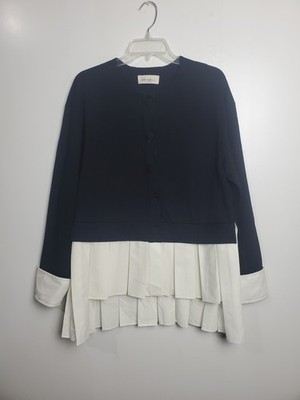 MEIMEIJ Women's White and Black Blouse/Top   Size 46 (Italy) / 12 (US) / L