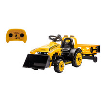 US Best Ride On Cars Tonka 6V Construction Tractor Ride-On with Trailer and Work