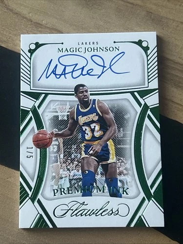 2023 Panini Flawless Basketball Emerald Magic Johnson #PI-MGJ