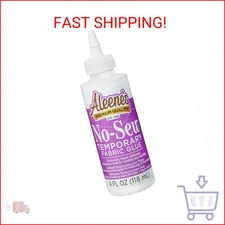 Aleene's 15626 No-Sew Temporary Fabric Glue ,Multicolor,4 oz