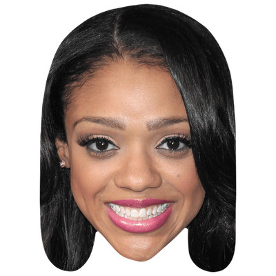 Tiffany Boone (Lipstick) Celebrity Mask, Flat Card Face, Fancy Dress Mask