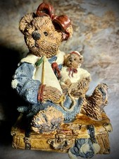 Boyds Bears 1993 Bailey Bear with Suitcase a journey begins with a single step