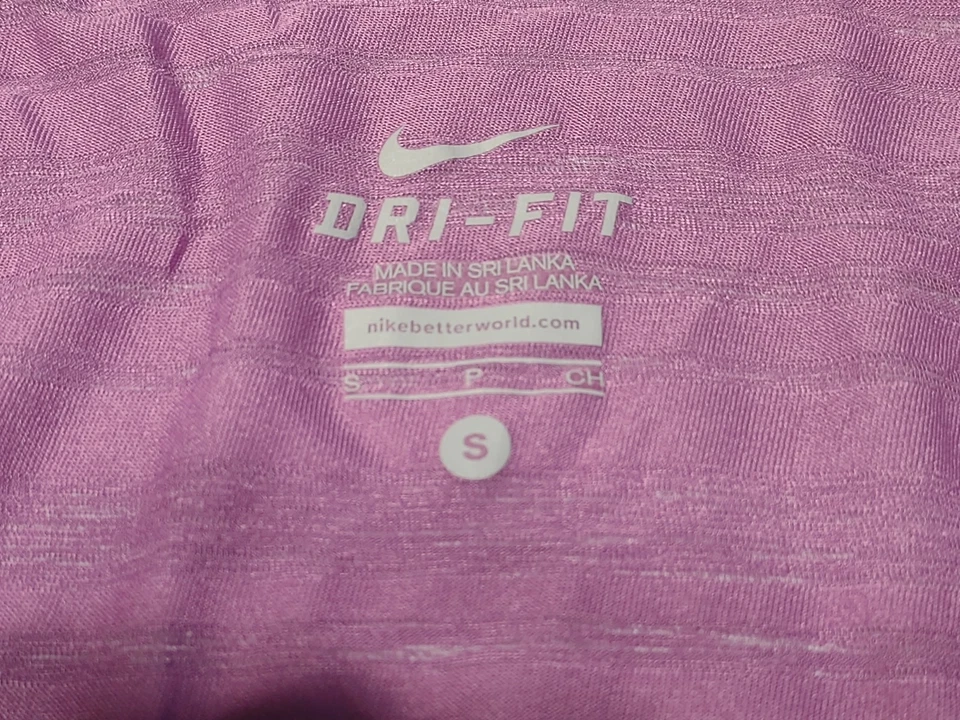 Nike Dri Fit Women's V Neck Shirt - Size Small - Light Purple - Image 3 of 4