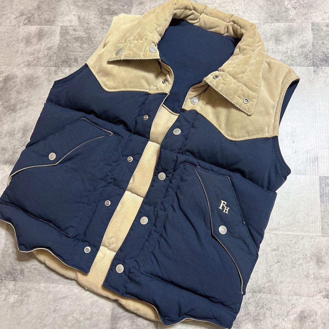 Flat Head Reversible Down Vest 34 - image 7