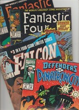 FALCON Defenders Dynatron FANTASTIC FOUR lot 4 Marvel Comics 1984-92 Fair to VG