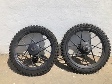 Cerchi Moto 16" Neri Con Raggi Cromati Per Harley - 48 Raggi Dual Disc