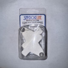 Sea-Dog Line Large Deck Hinge/Angled White 2 Pack 273231-1