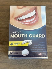 UNIEDI Mouth Guard for Grinding Teeth at Night, Sleep Guard 4 Pack NEW SEALED