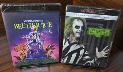 Beetlejuice 1 + 2 (4KUHD) Brand NEW (Sealed)-Free Shipping With Tracking!