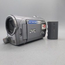 JVC Everio GZ-MS100EK Handheld High Definition HDD Camcorder Silver Tested