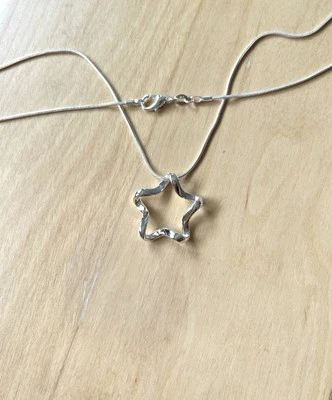 Silber 925 Halskette 50cm Anhänger 2,5cm mit Stempel 925 Damen Herren - Bild 1 von 3