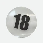 Pair of 12" Magnetic Race Car Number 18 Circular Magnet