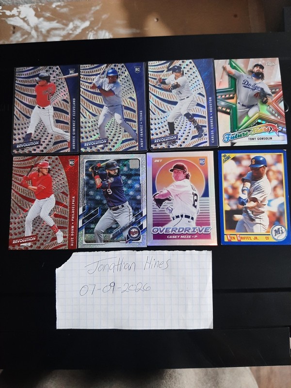 Panini 2021 MLB Revolution/Overdrive/Future Stars Rookie 7-Card Lot Gimenez