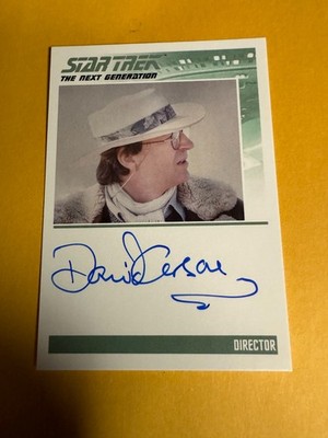 Star Trek Connections: David Carson, Director TNG Autograph Card