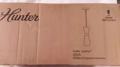 Hunter Zola 60-Watt 2-Light Matte Black Island Mini Pendant Light w/Metal Shade - Picture 3 of 3