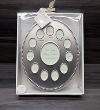 Baby Essentials First Year Baby Photo Frame in Silver-Plated