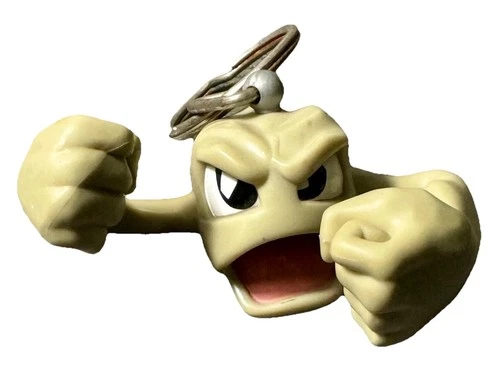 1999 Vintage Pokemon Geodude Nintendo, Burger King Kids Meal Toy Keychain
