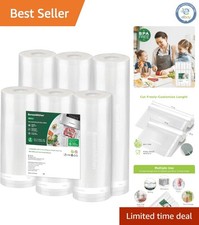 Versatile 6 Pack Vacuum Sealing Bags – Perfect for Storage & Sous Vide Cooking