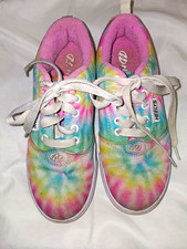 Heelys Unisex Kids Tie-Dye Wheeled Low Top Lace-Up Canvas Sneaker US 4