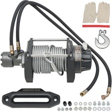 20000lb Hydraulic Winch 78ft Steel Cable Bmr100 Motor 361 Gear 20000lb Hydraulic Winch 78ft Steel Cable Bmr100 Motor 361 Gear