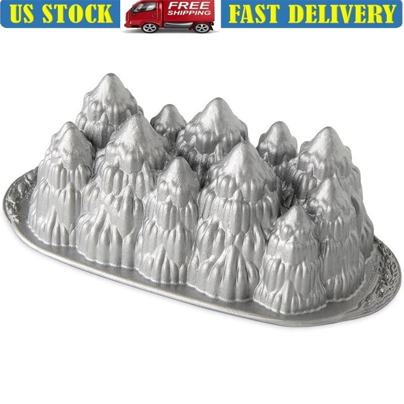 Cast Aluminum Bundt Pan Nonstick Baking Mold Durable Heat Conductive Bakeware US