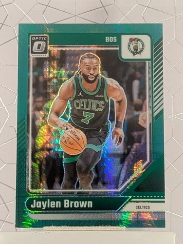 2024-25 Panini Donruss Optic - Jaylen Brown #206 Green Hyper Prizm /249