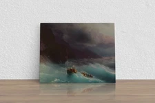 Ivan Aivazovsky"Storm on the Black Sea 1873 " Canvas Print Wall Art Home Decor