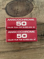 TWO Vintage Anscochrome 50 Film For Slides EXP