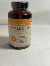 Naturewise Vitamin D3 5000 IU Softgels - 360 Softgels