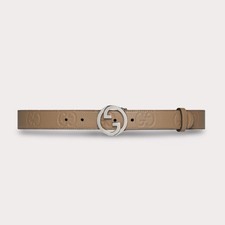 Gucci Blondie GG Embossed Leather Belt 90 36