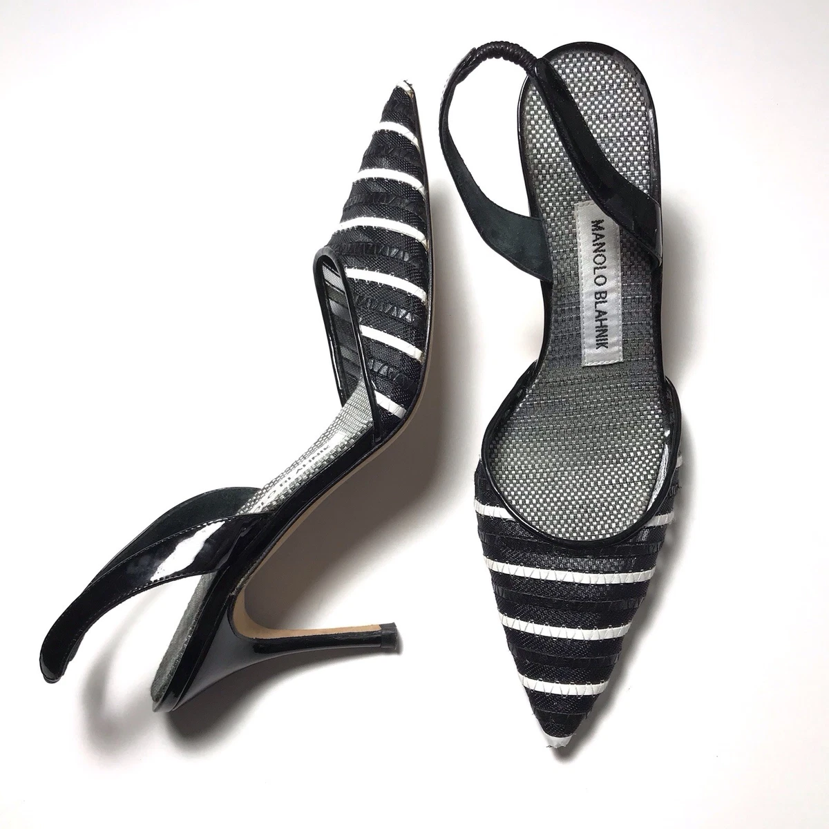 Manolo Blahnik Women's Striped Heels for sale | eBay