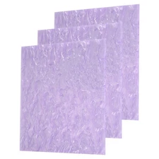 3Pcs Glitter Pearl Acrylic Sheet 12"x12"x1/8" for DIY Crafting,Purple